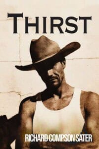 A handsome man wearing a cowboy hat. He looks self-assured and a bit cocky/