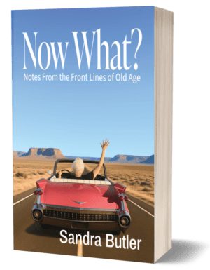 Sandra Butler speaking at a book event.